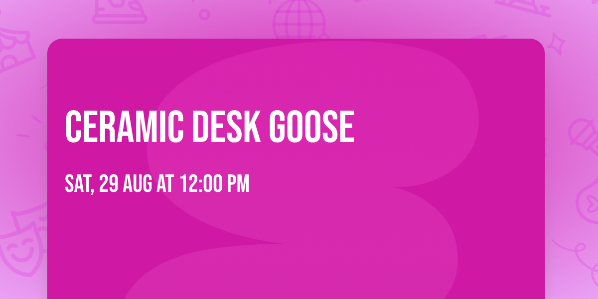 Ceramic Desk Goose