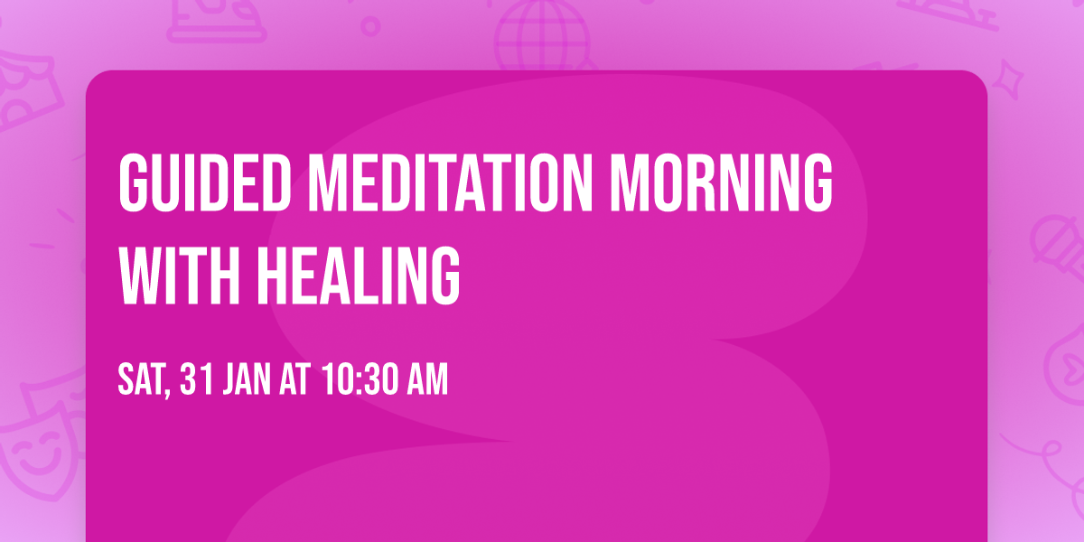 Guided meditation morning with healing 