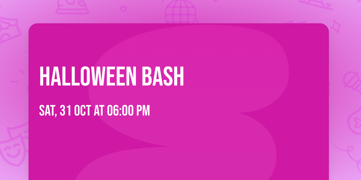 Halloween Bash