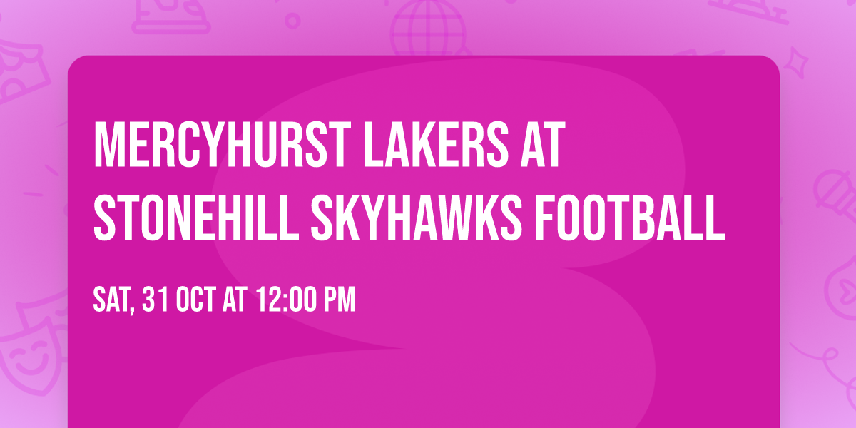 Mercyhurst Lakers at Stonehill Skyhawks Football