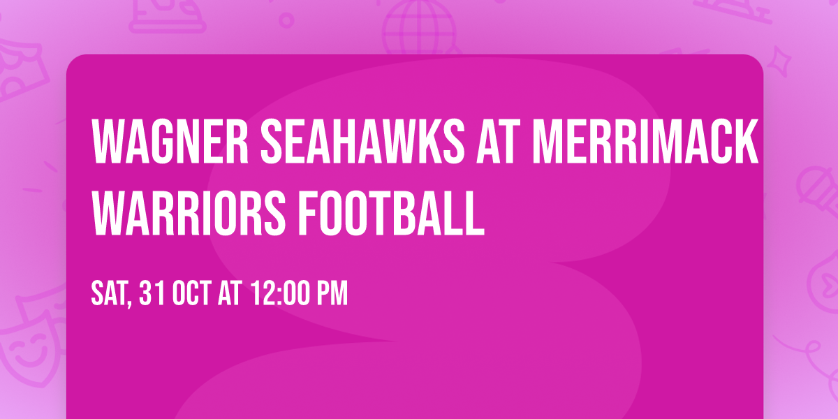 Wagner Seahawks at Merrimack Warriors Football