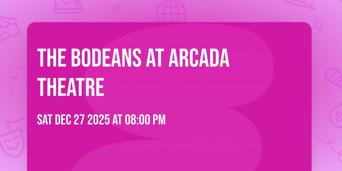 The BoDeans at Arcada Theatre