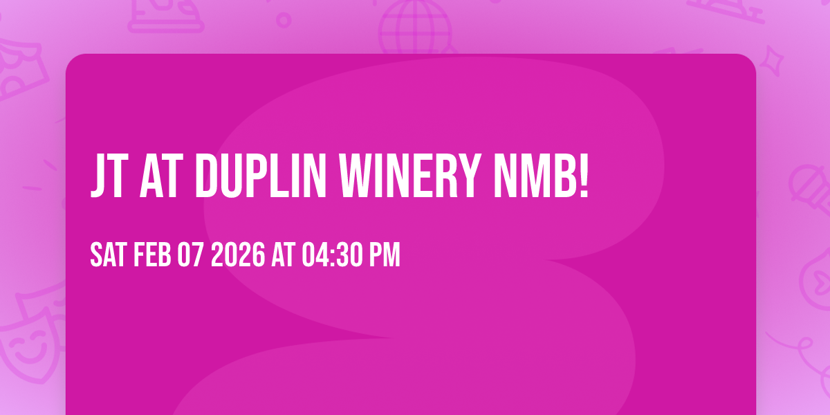 JT at Duplin Winery NMB!