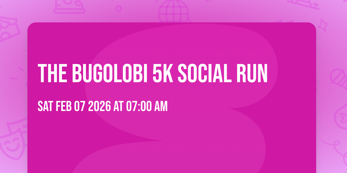 The Bugolobi 5K social run
