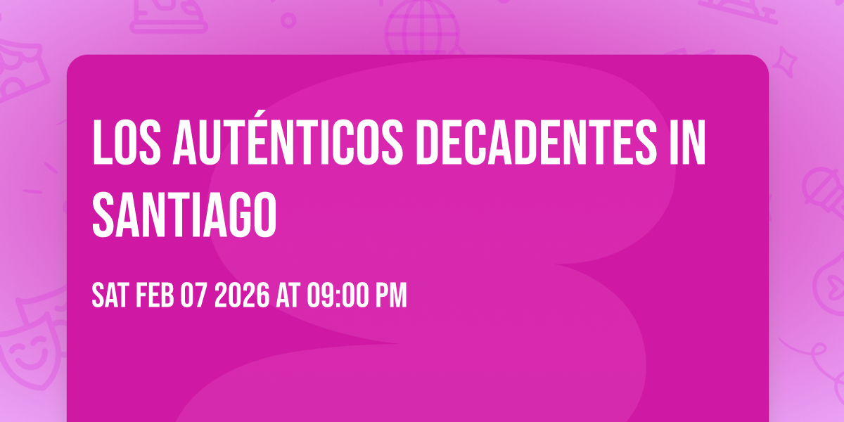 Los Auténticos Decadentes in Santiago
