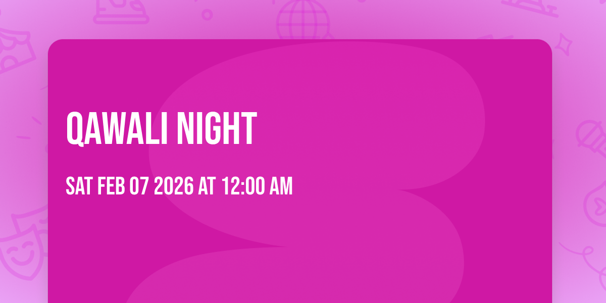 Qawali Night