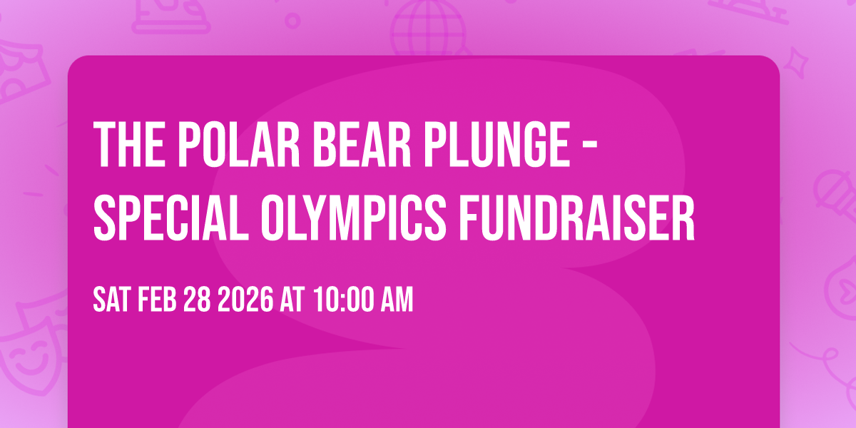 The Polar Bear Plunge - Special Olympics Fundraiser