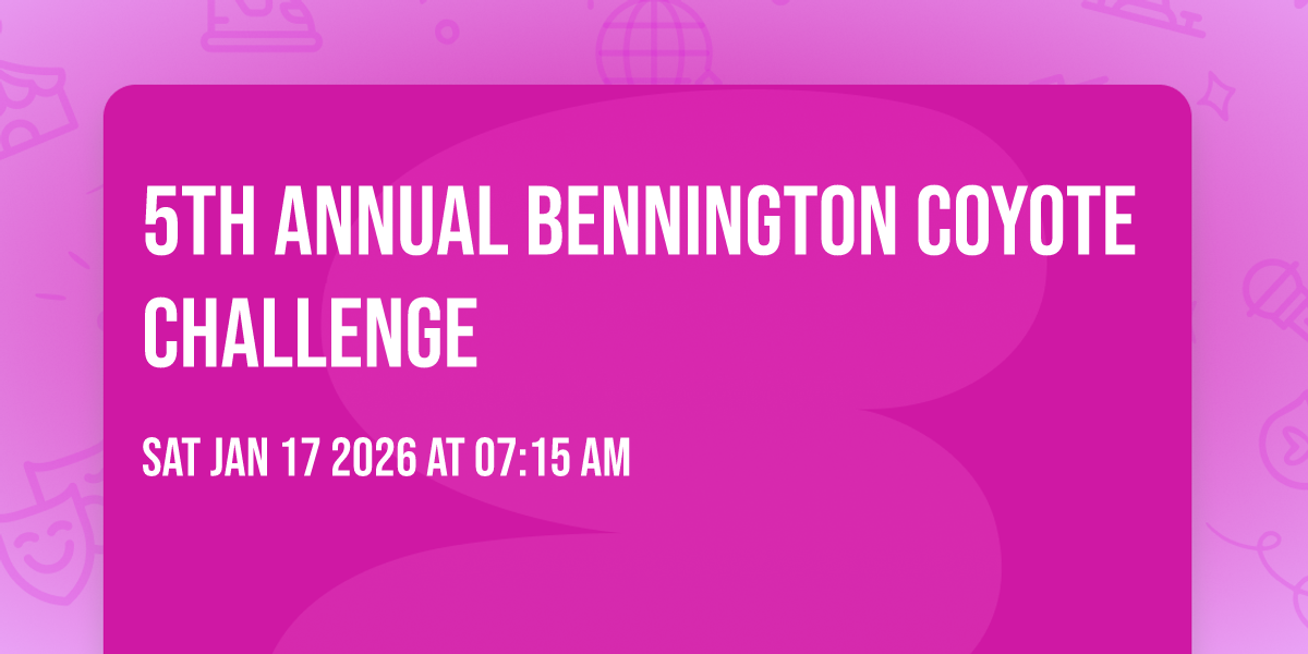 5th annual Bennington Coyote Challenge