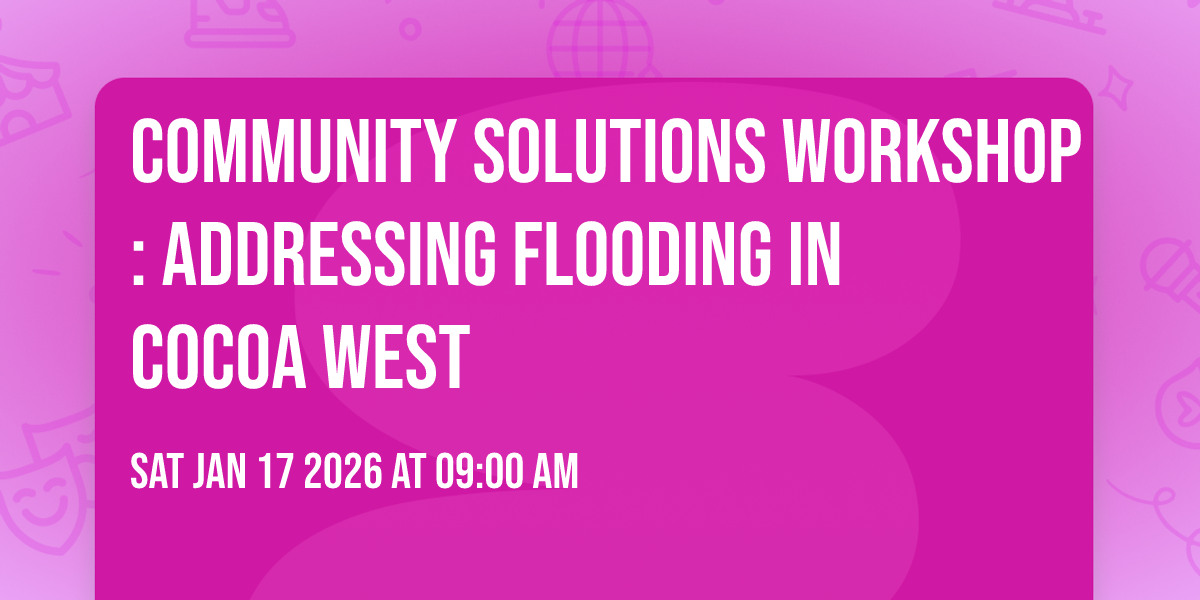Community Solutions Workshop:  Addressing Flooding in Cocoa West