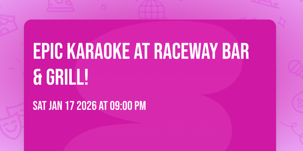 🏁🎤🎶 Epic Karaoke at Raceway Bar & Grill! 🎶🎤🏁