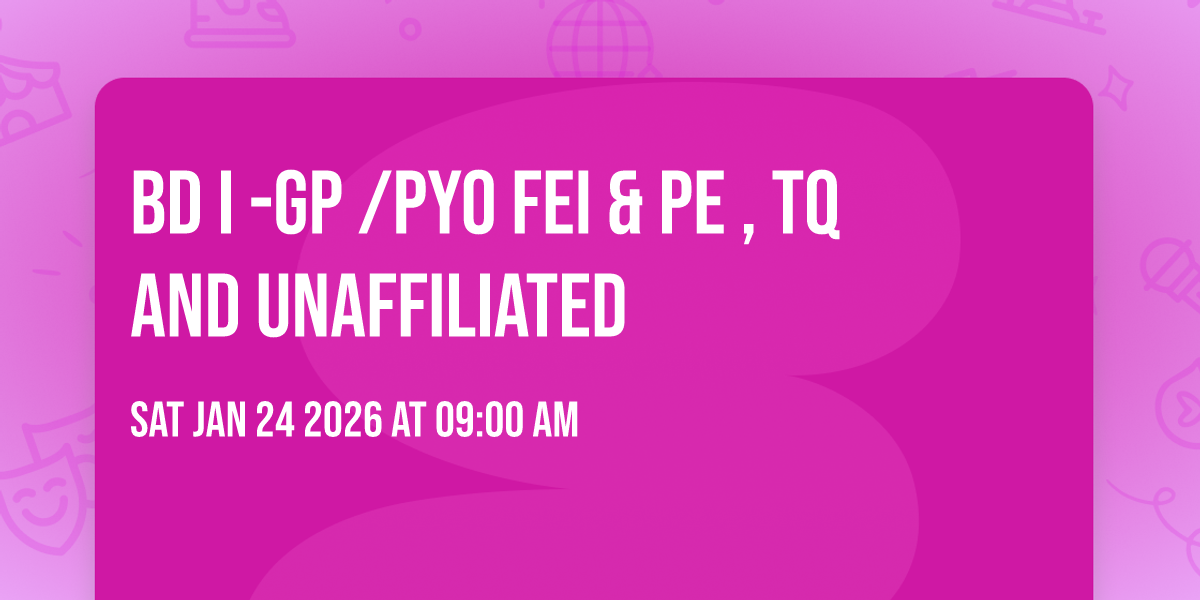 BD I -GP /PYO FEI & PE , TQ and Unaffiliated 