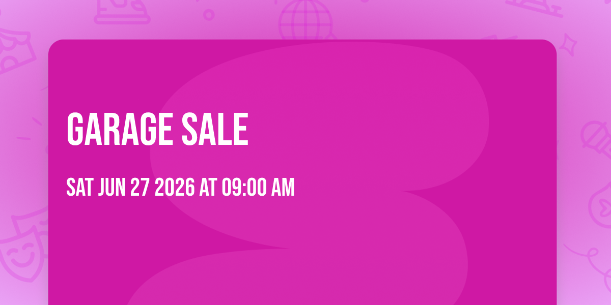 Garage Sale