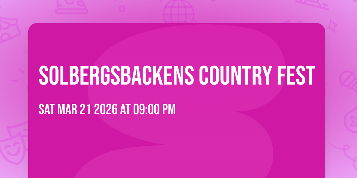 Solbergsbackens country fest