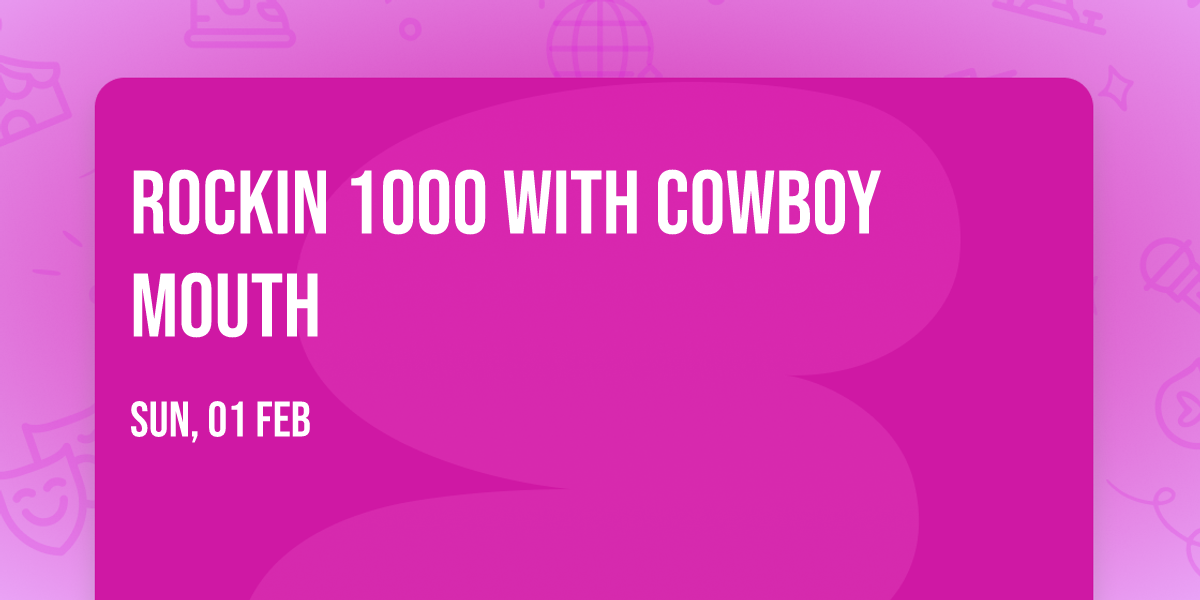 Rockin 1000 with Cowboy Mouth