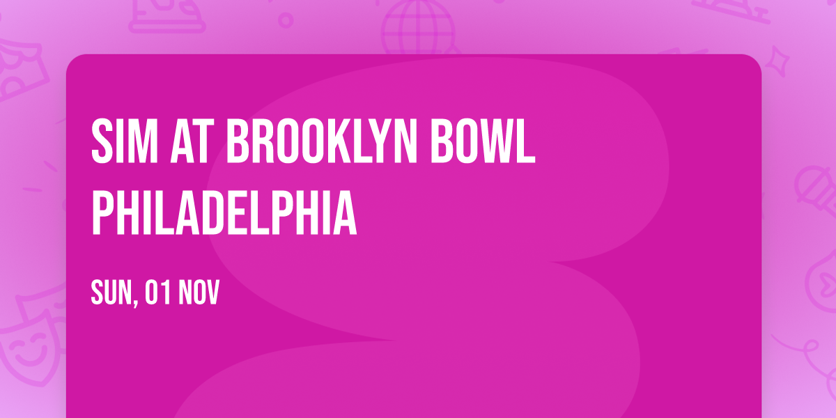 SiM at Brooklyn Bowl Philadelphia