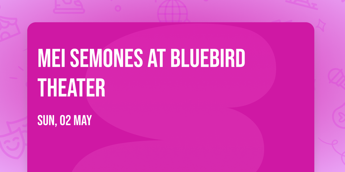 Mei Semones at Bluebird Theater