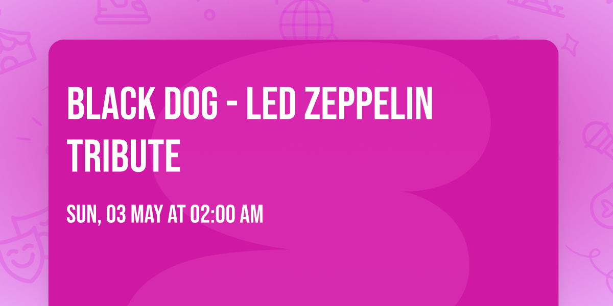 Black Dog - Led Zeppelin Tribute