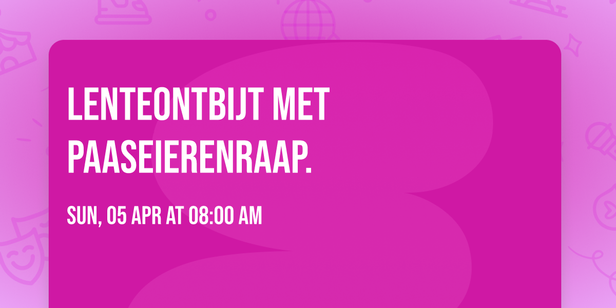 Lenteontbijt met Paaseierenraap.