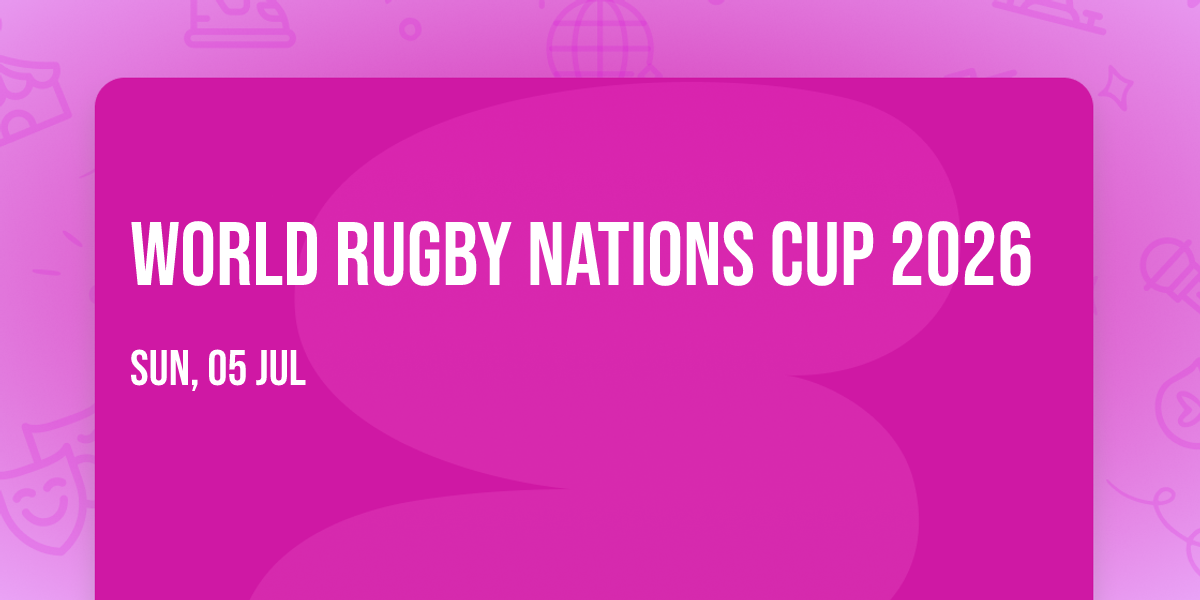 World Rugby Nations Cup 2026