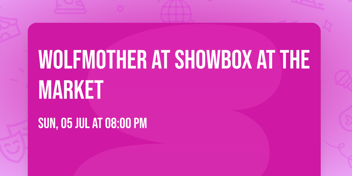 Wolfmother at Showbox at the Market