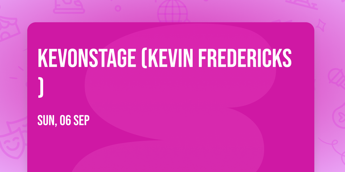 KevOnStage (Kevin Fredericks)