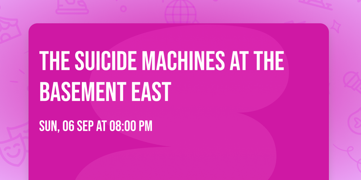 The Suicide Machines at The Basement East