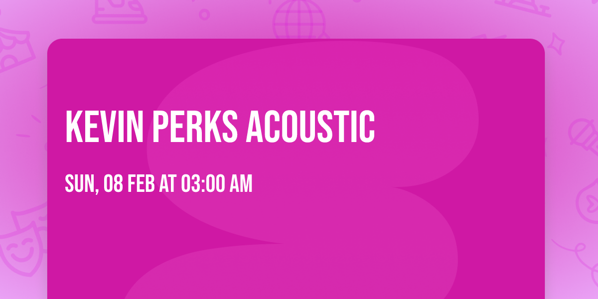 Kevin Perks Acoustic