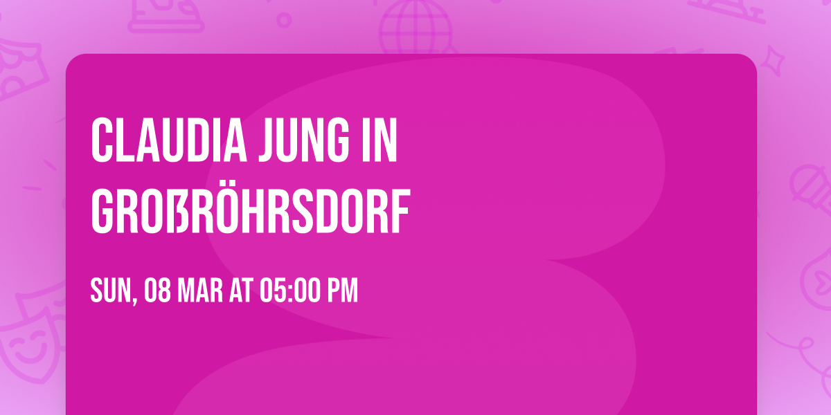 Claudia Jung in Gro\u00dfr\u00f6hrsdorf