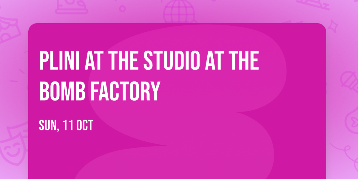 Plini at The Studio at The Bomb Factory