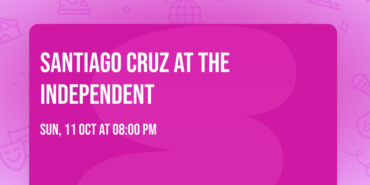 Santiago Cruz at The Independent