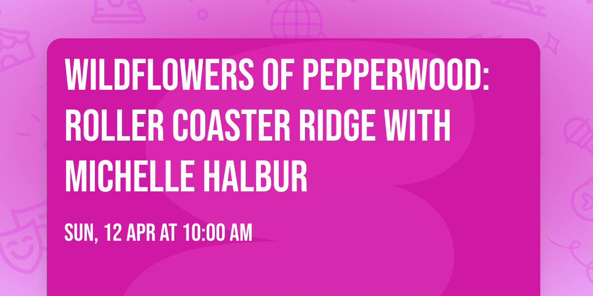 Wildflowers of Pepperwood: Roller Coaster Ridge with Michelle Halbur