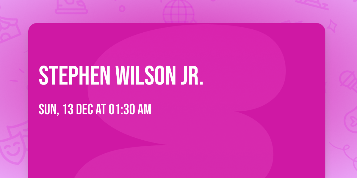 Stephen Wilson Jr.