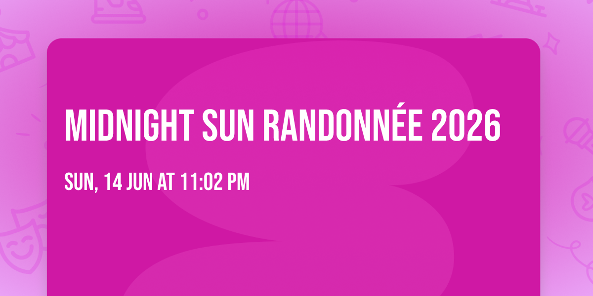 MIDNIGHT SUN RANDONN\u00c9E 2026