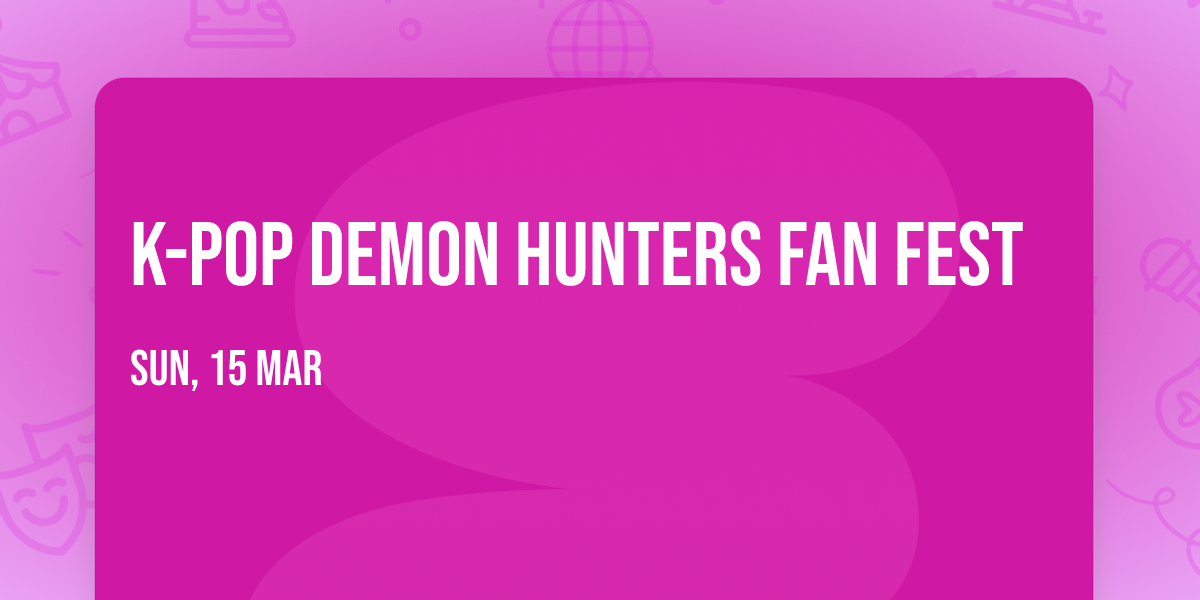 K-Pop Demon Hunters Fan Fest