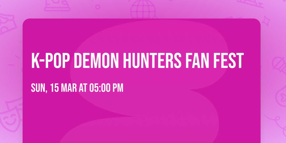 K-Pop Demon Hunters Fan Fest