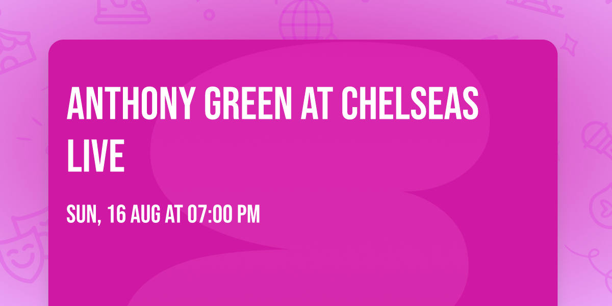 Anthony Green at Chelseas Live