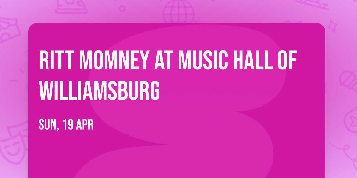 Ritt Momney at Music Hall of Williamsburg