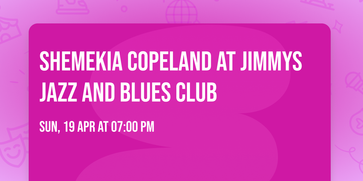 Shemekia Copeland at Jimmys Jazz and Blues Club