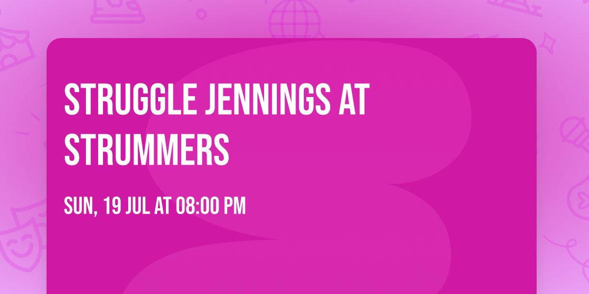 Struggle Jennings at Strummers