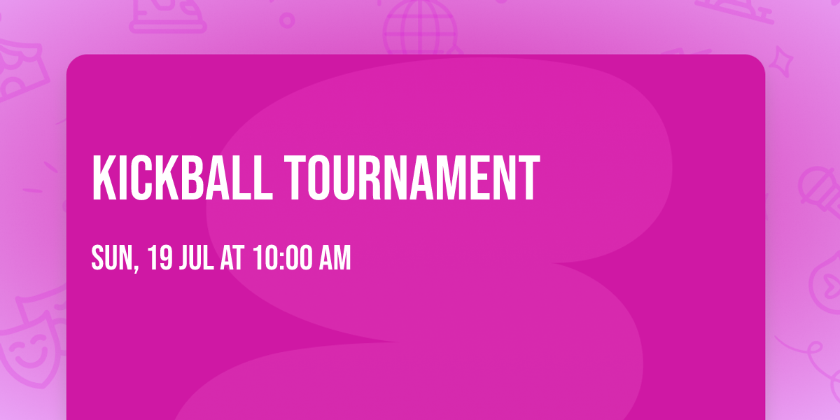 Kickball Tournament