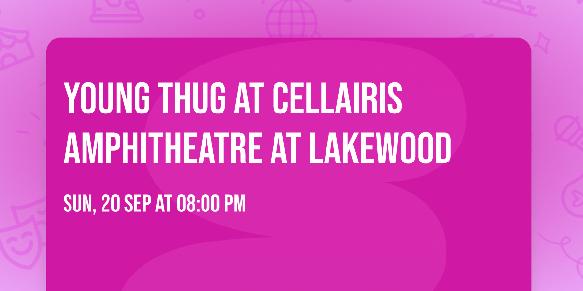 Young Thug at Cellairis Amphitheatre at Lakewood