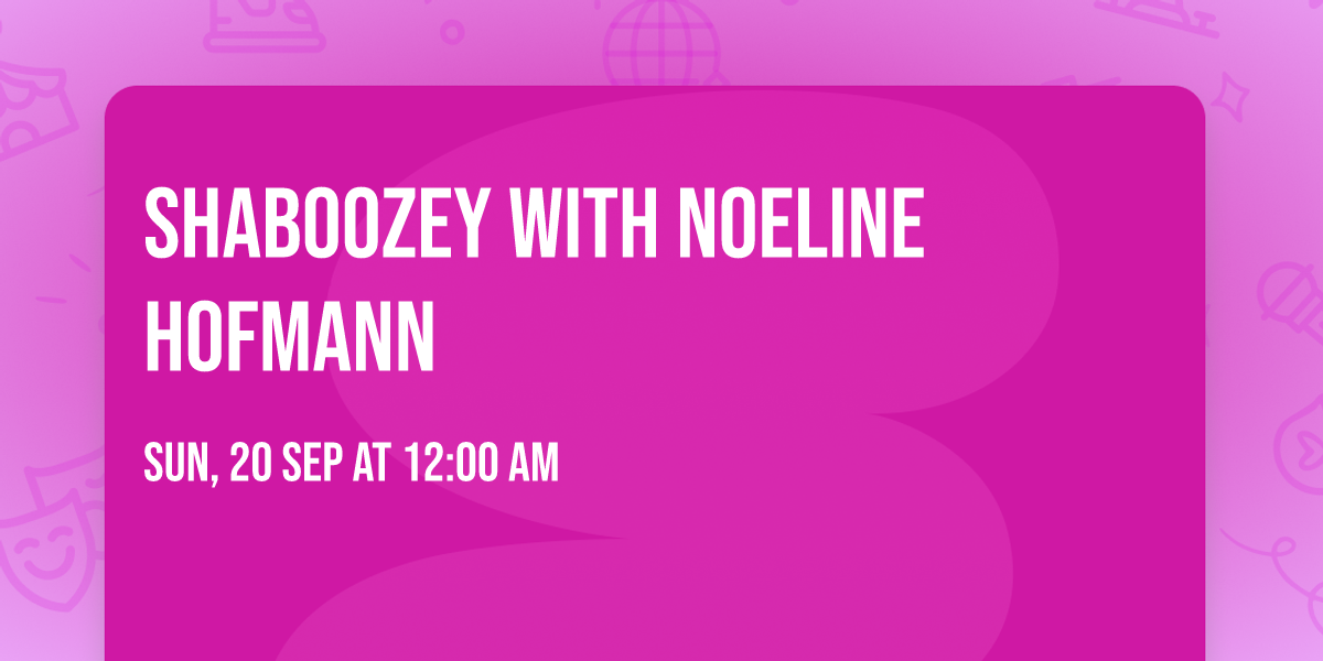 Shaboozey with Noeline Hofmann