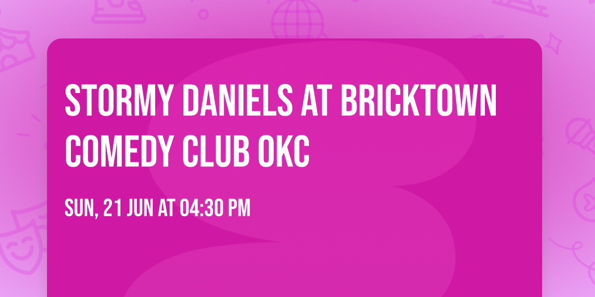 Stormy Daniels at Bricktown Comedy Club OKC