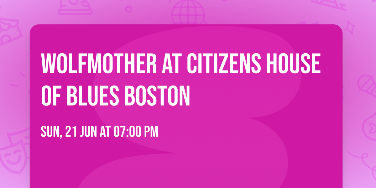 Wolfmother at Citizens House of Blues Boston