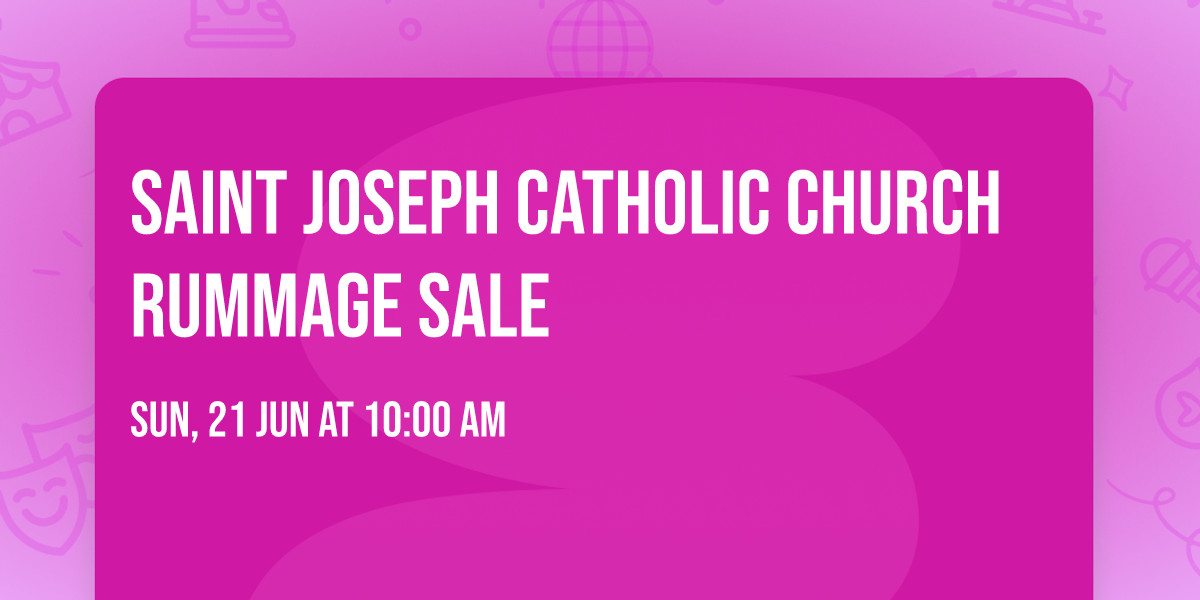 Saint Joseph Catholic Church Rummage Sale
