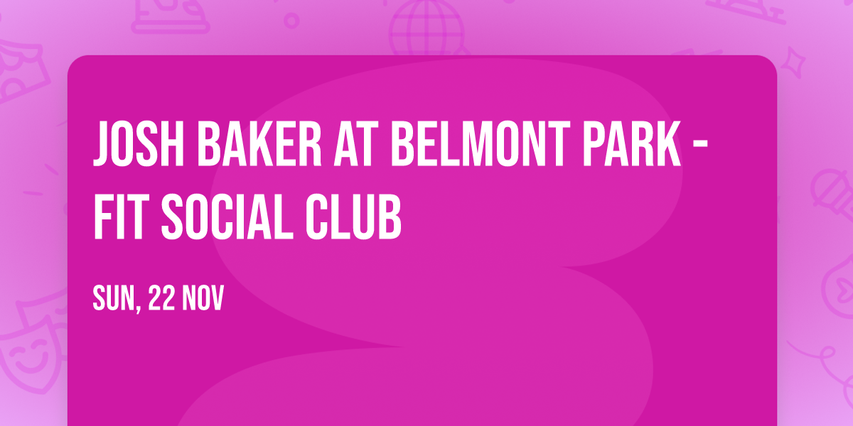Josh Baker at Belmont Park - Fit Social Club