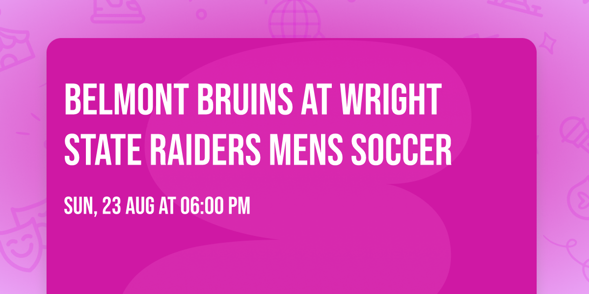Belmont Bruins at Wright State Raiders Mens Soccer