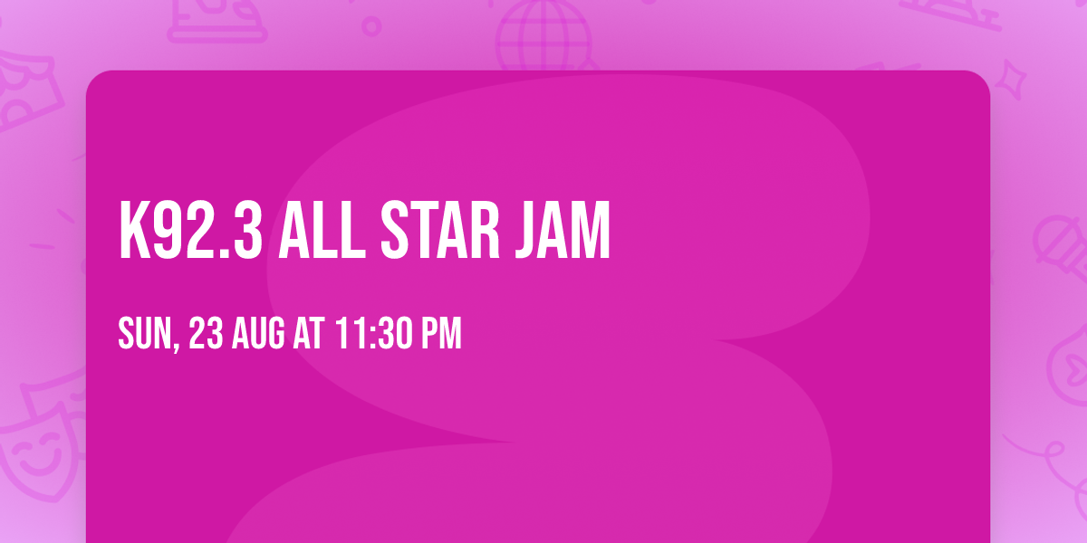 K92.3 All Star Jam