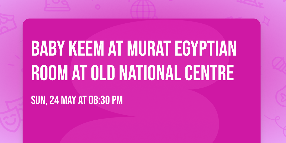 Baby Keem at Murat Egyptian Room at Old National Centre
