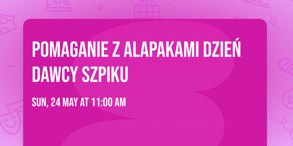 Pomaganie z alapakami \u2764\ufe0fDzie\u0144 Dawcy Szpiku